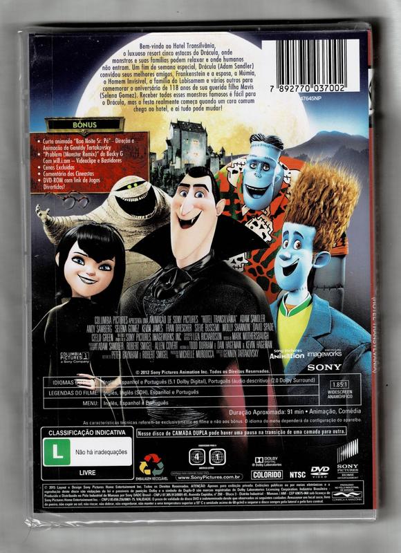 Hotel Transilvânia DVD - Sony Pictures - Livros de Literatura